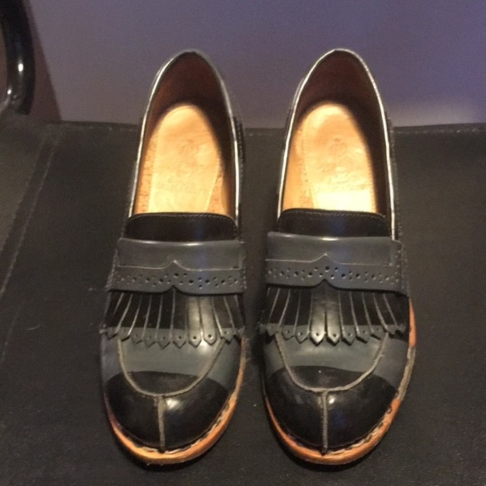 Office of Angela Scott Striped Oxfords Size 7